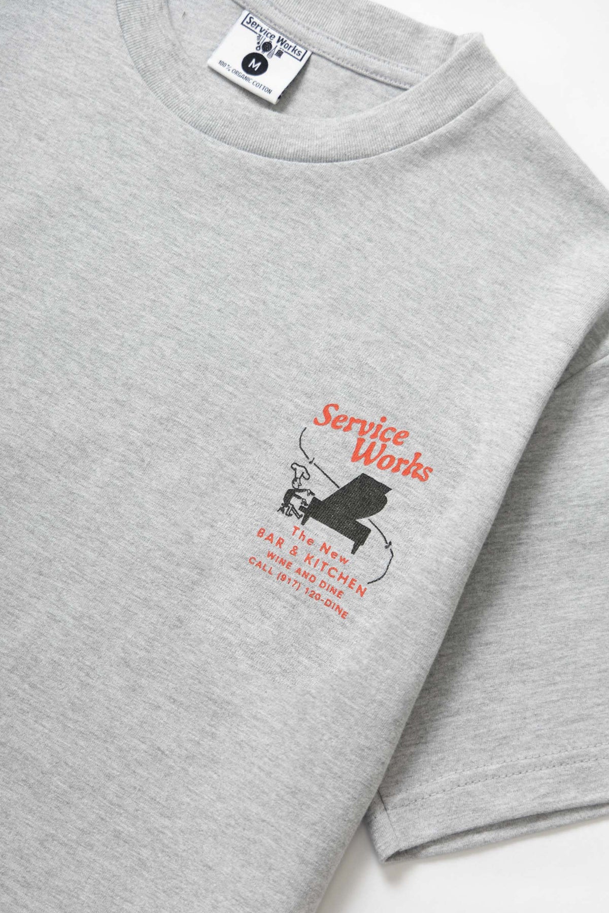Service Works Bar &amp; Kitchen T-Shirt - Heather Grey