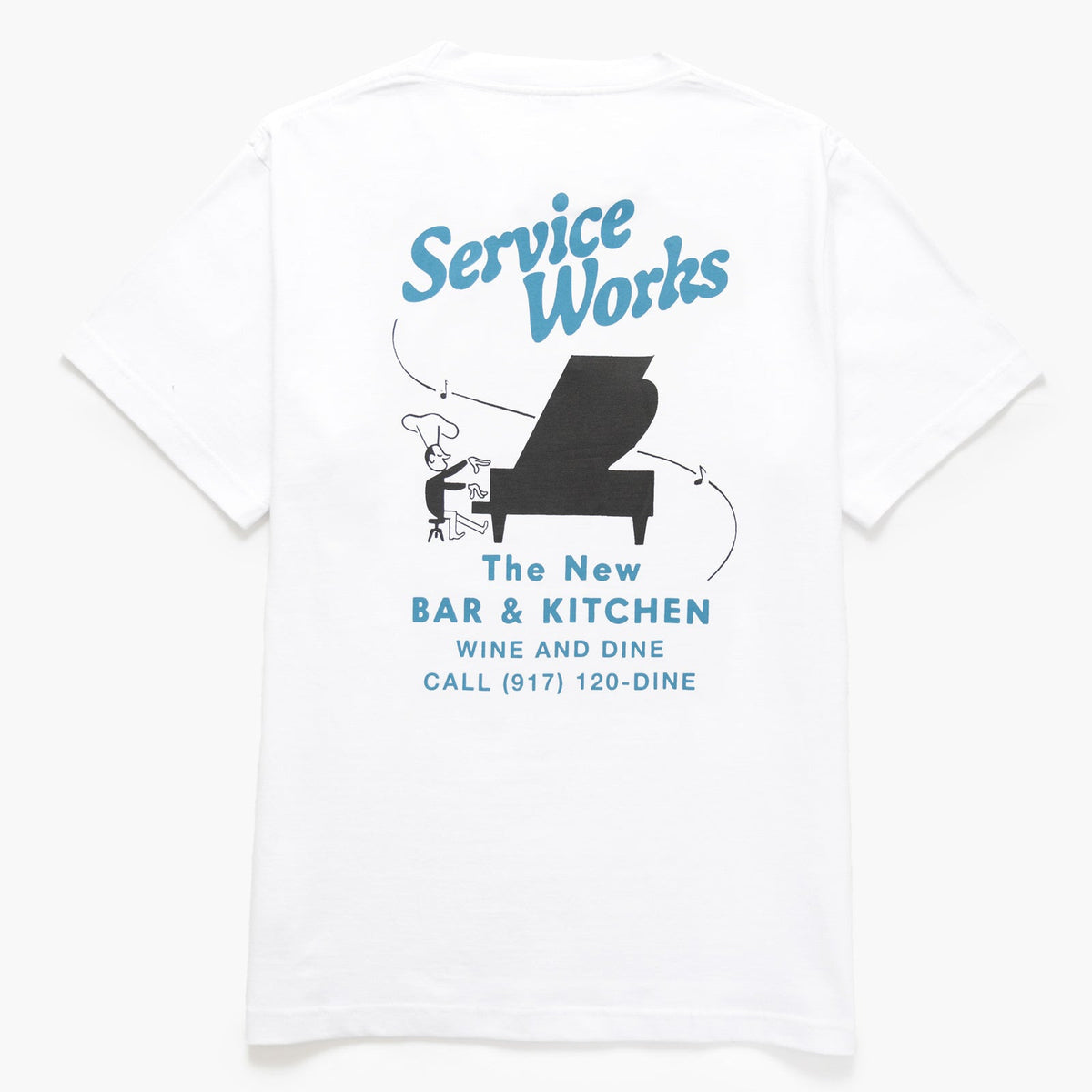 Service Works Bar &amp; Kitchen T-Shirt - White