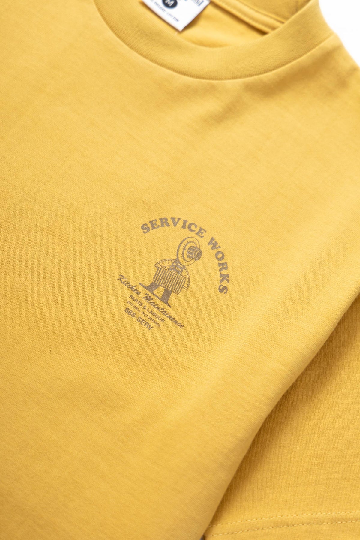 Service Works Maintenance T-Shirt - Mustard