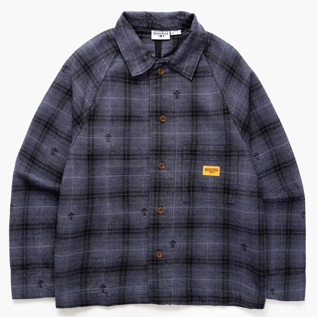 Service Works Thistle Plaid FOH Jacket - Black