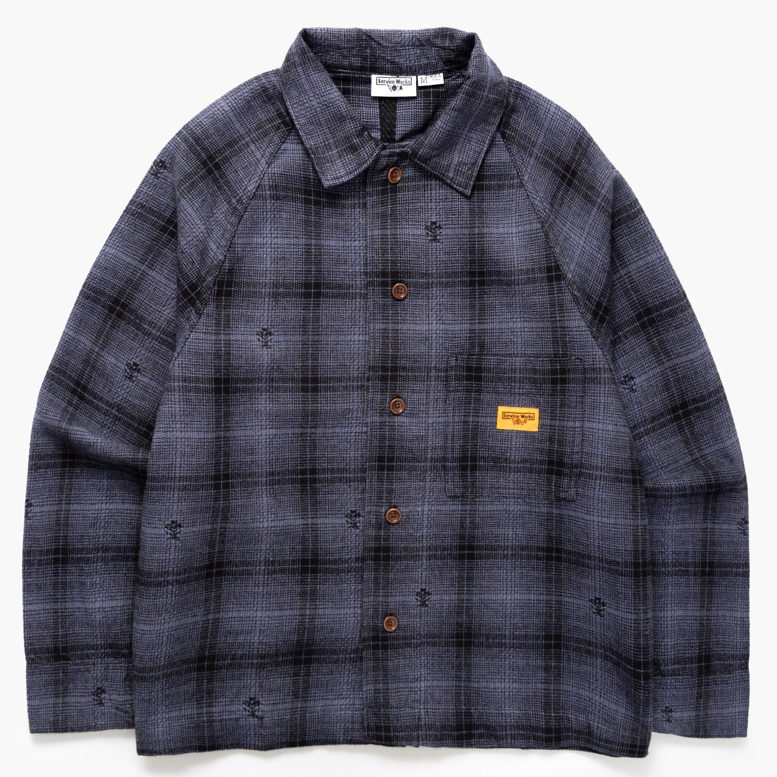 Service Works Thistle Plaid FOH Jacket - Black