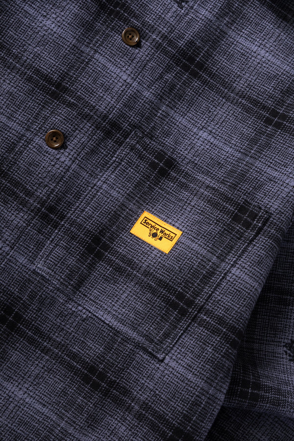 Service Works Thistle Plaid FOH Jacket - Black