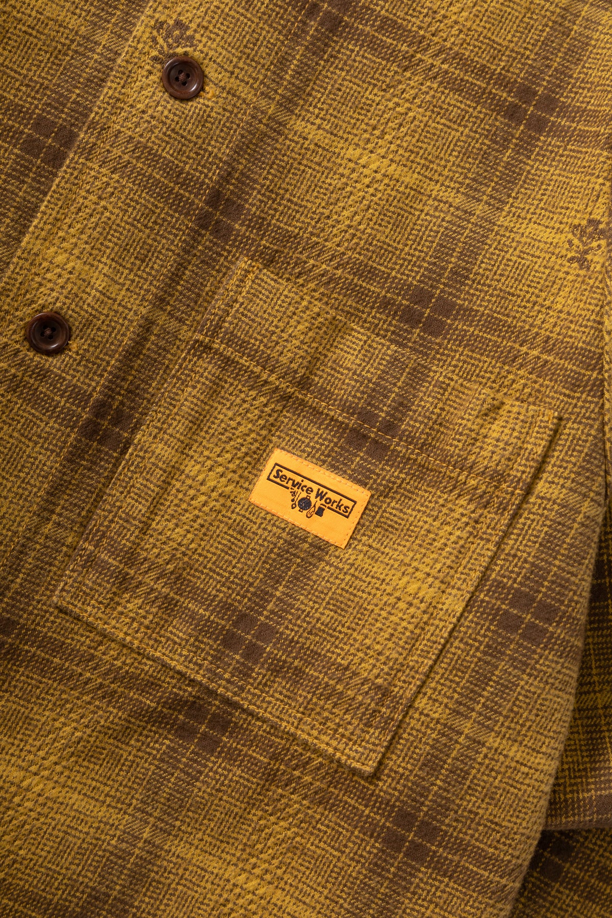 Service Works Thistle Plaid FOH Jacket - Ochre