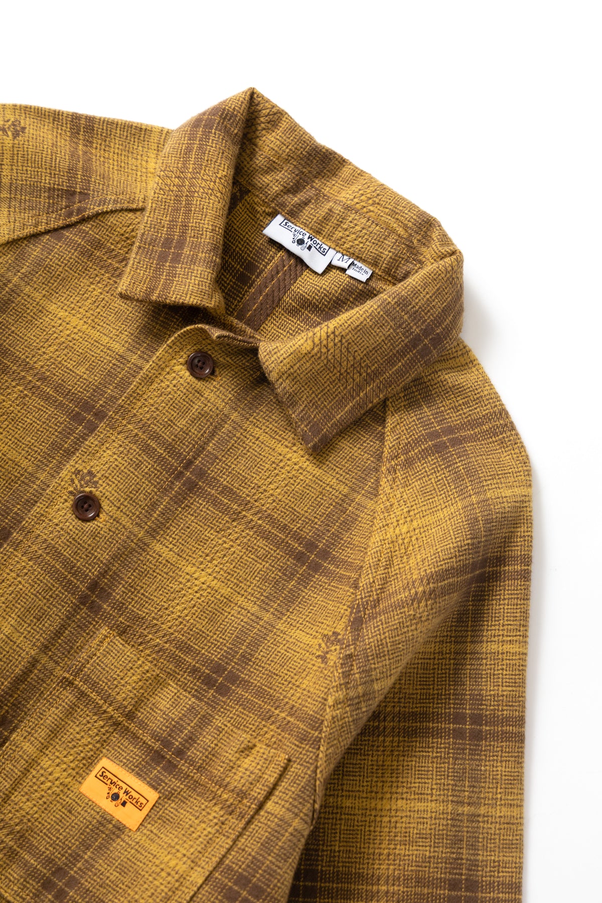 Service Works Thistle Plaid FOH Jacket - Ochre