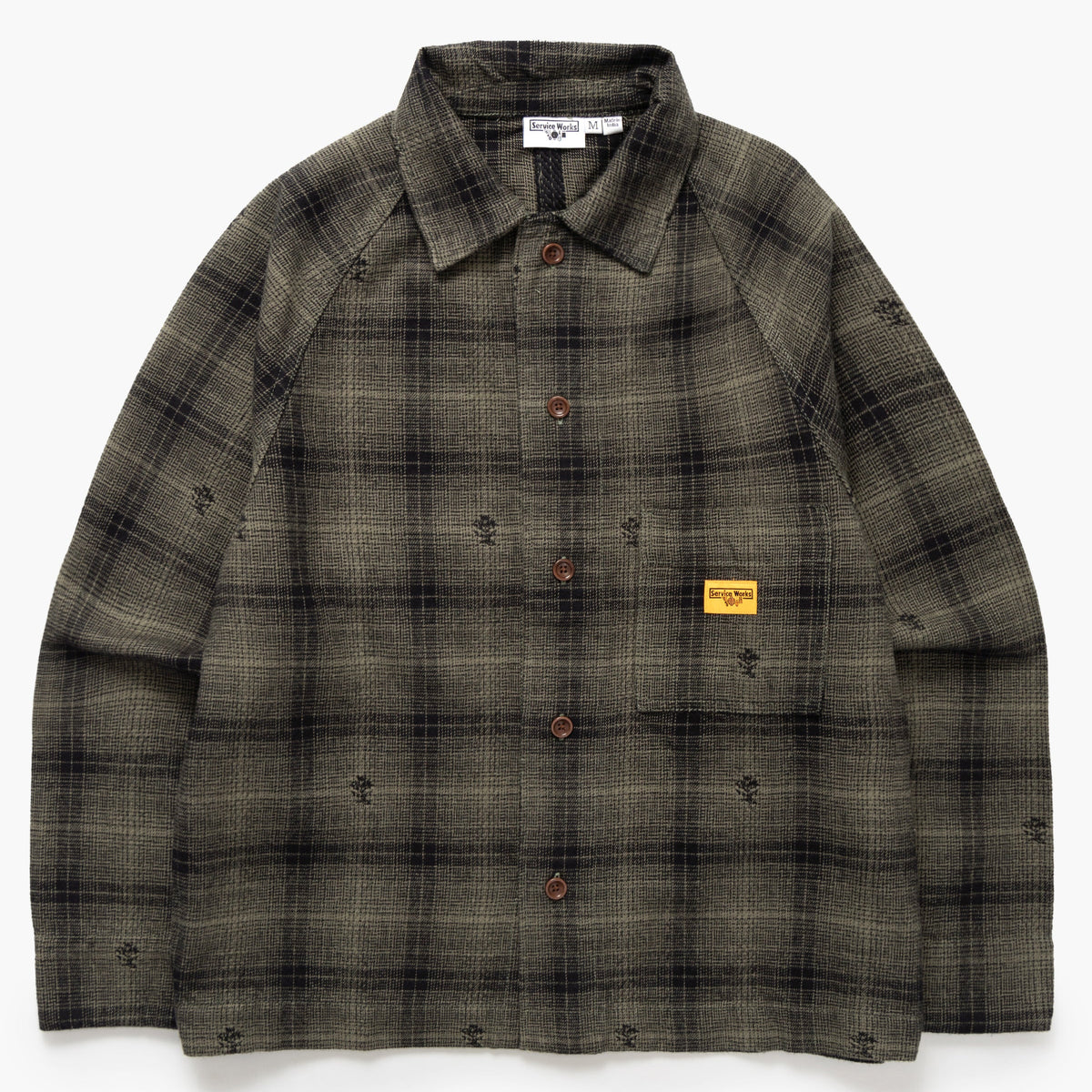 Service Works Thistle Plaid FOH Jacket - Olive