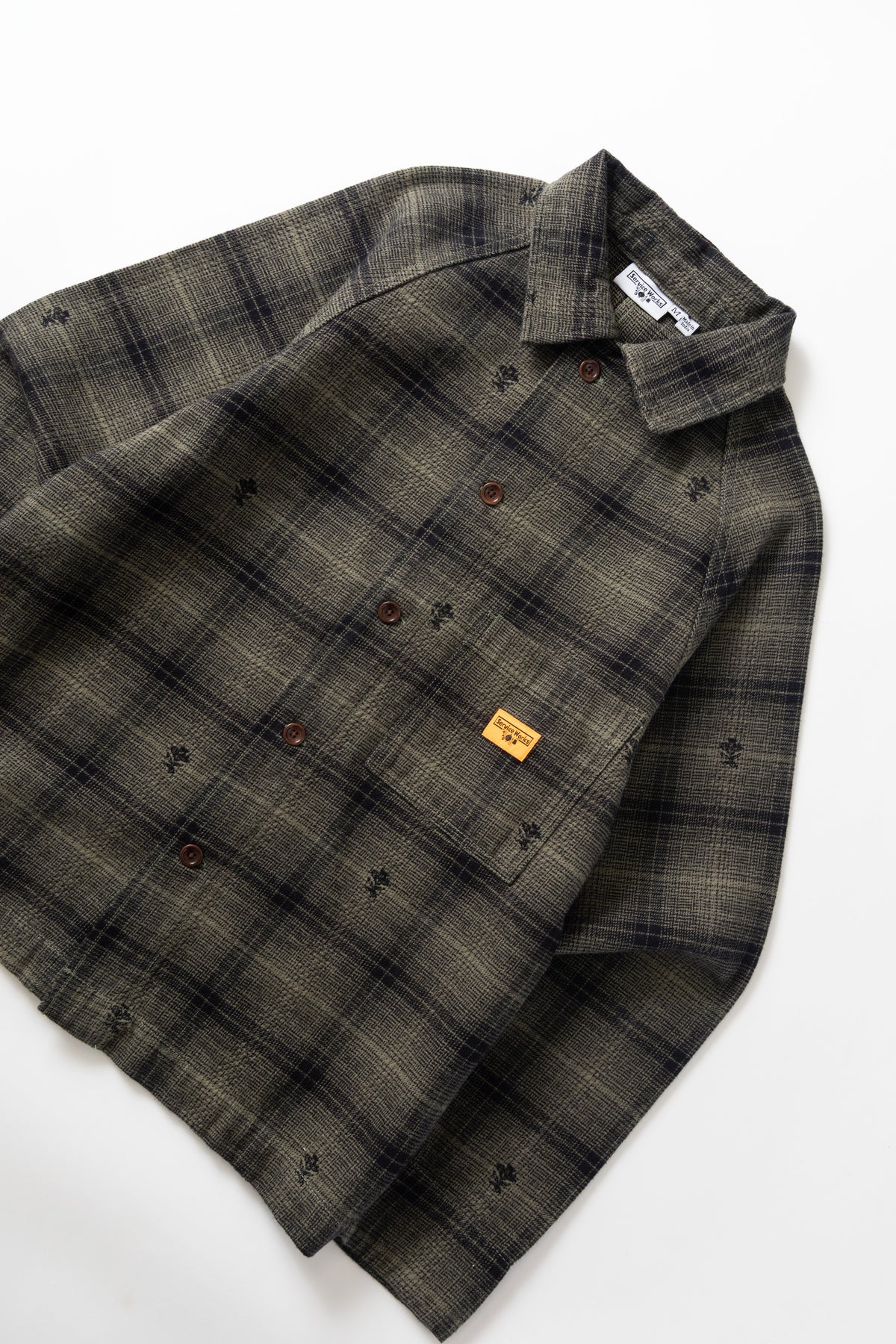 Service Works Thistle Plaid FOH Jacket - Olive