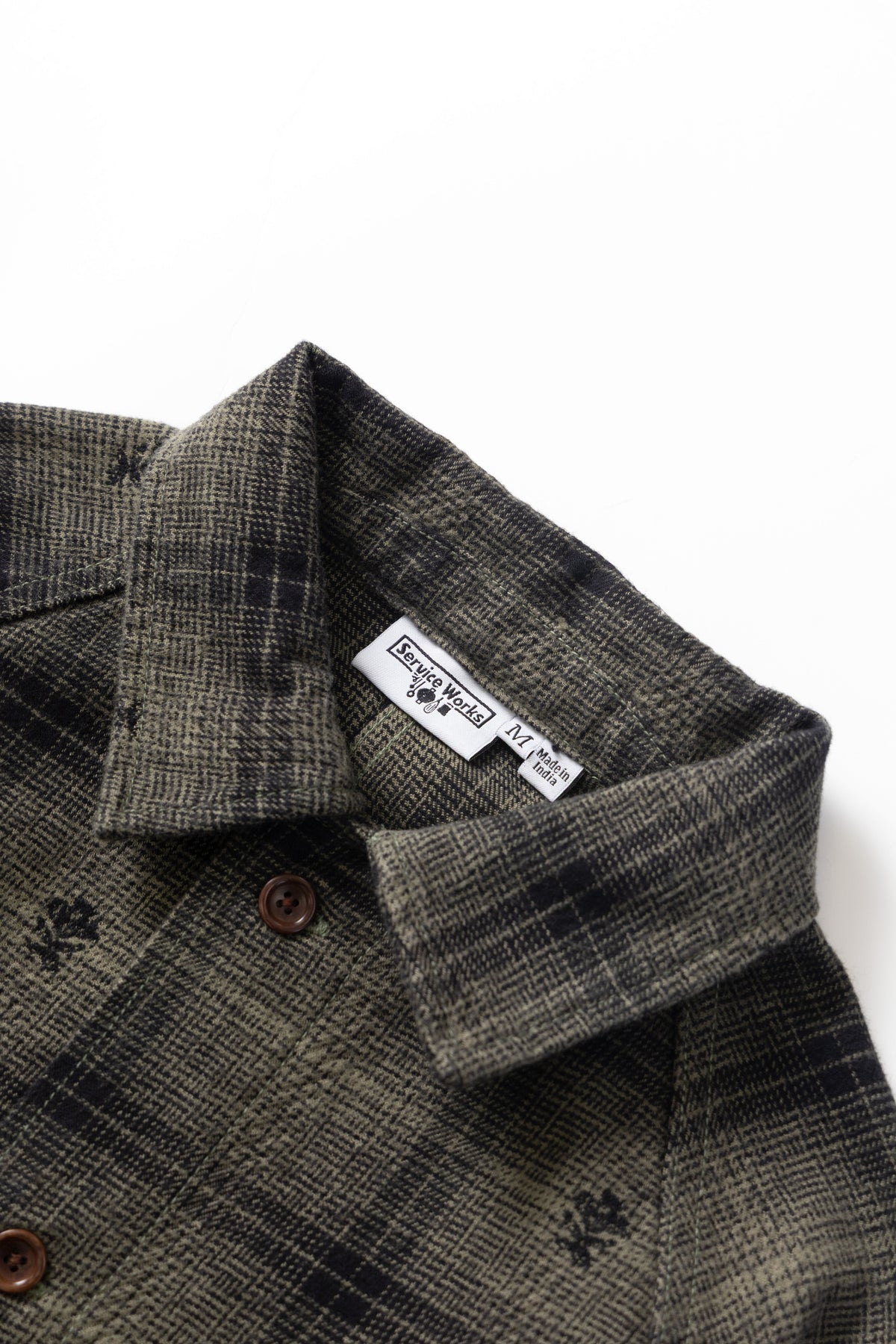 Service Works Thistle Plaid FOH Jacket - Olive