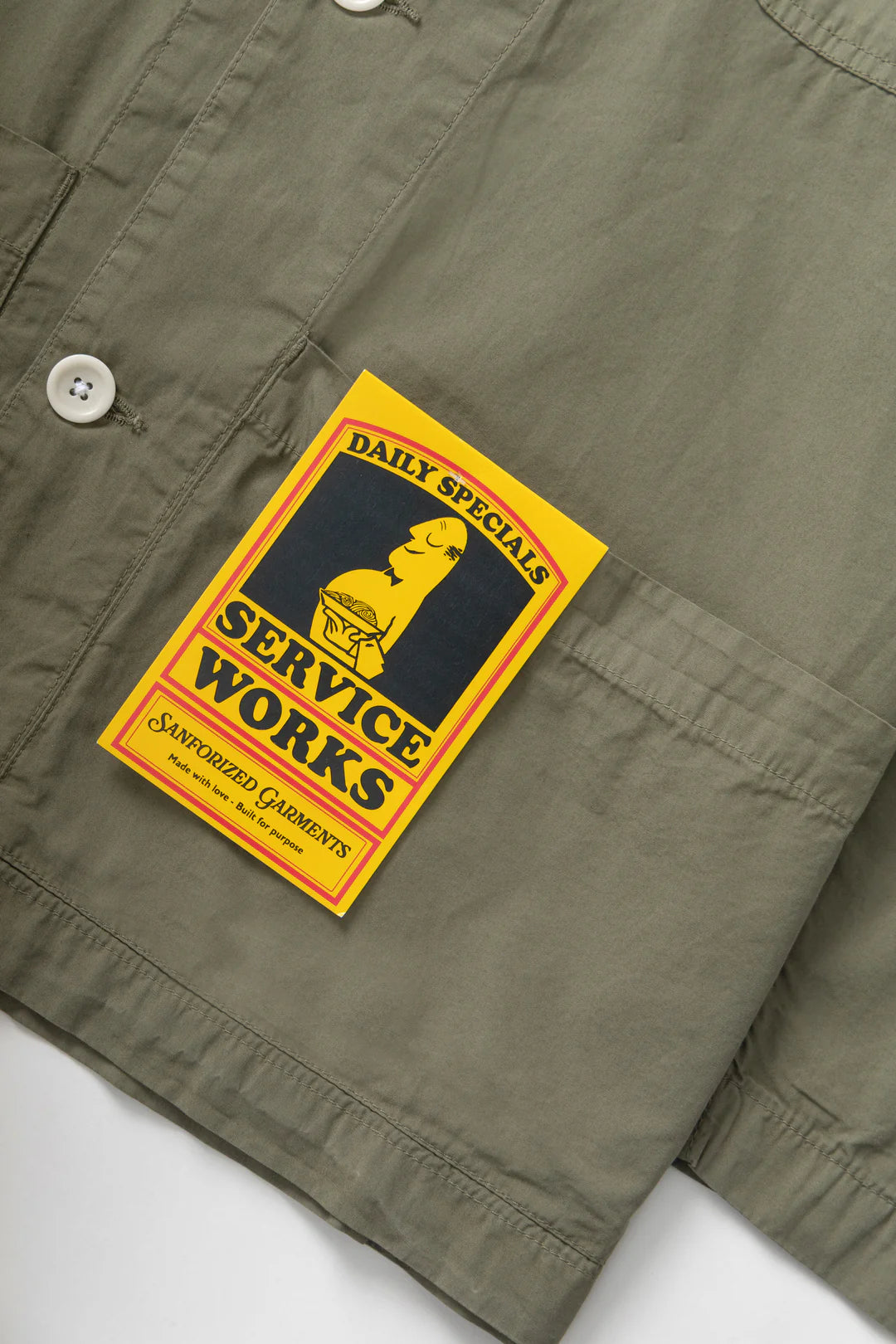 Service Works Easy Chef Shirt - Olive