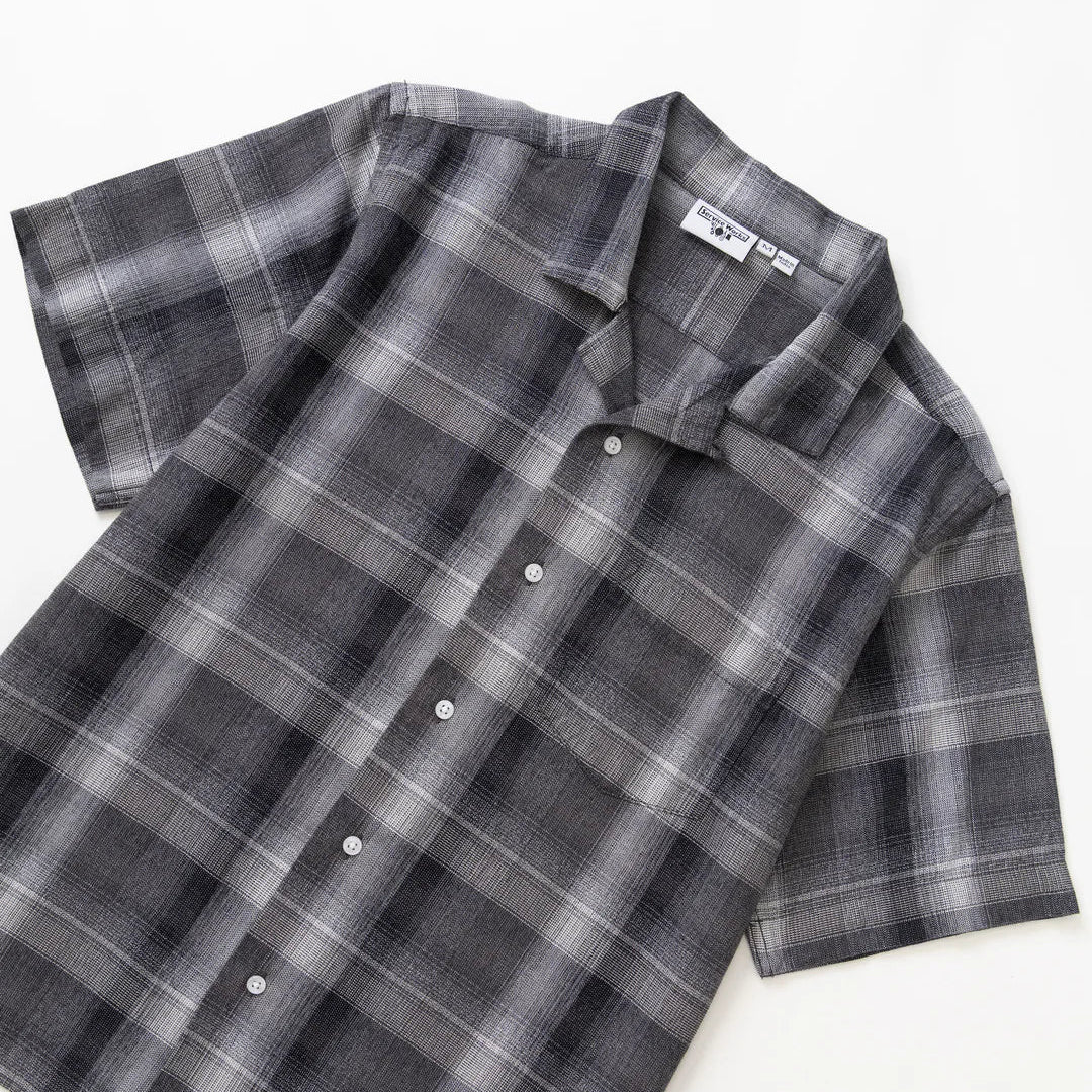 Service Works Plaid Resort Shirt - Black