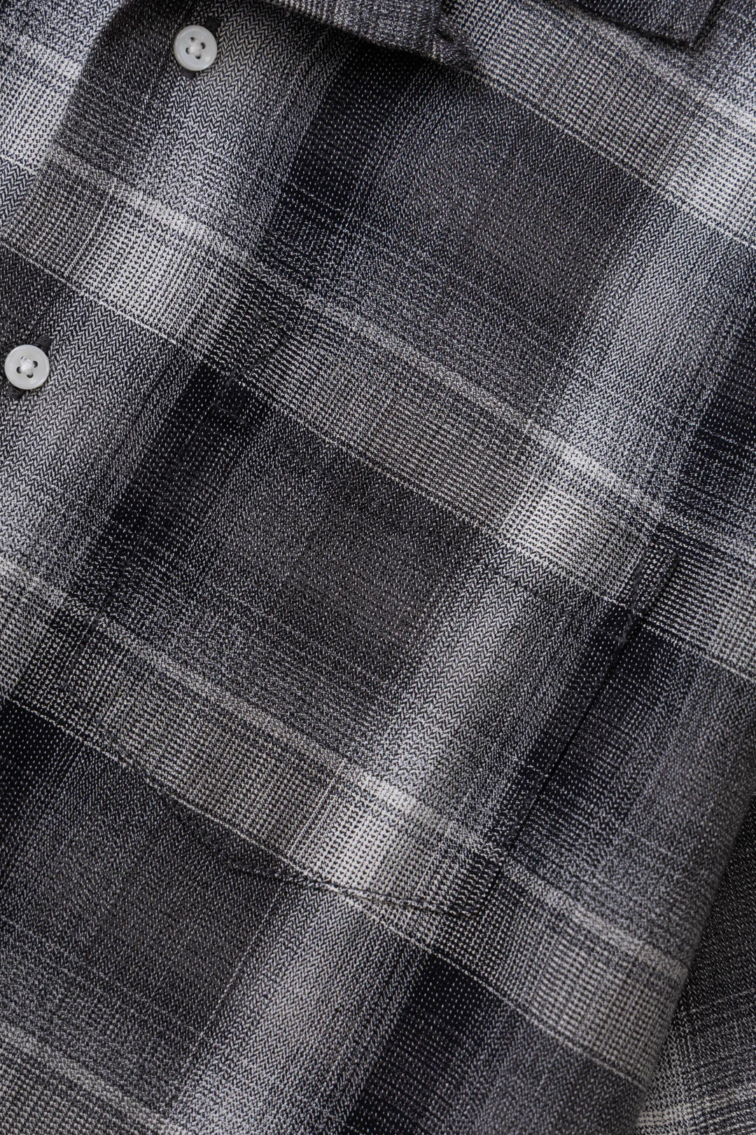 Service Works Plaid Resort Shirt - Black