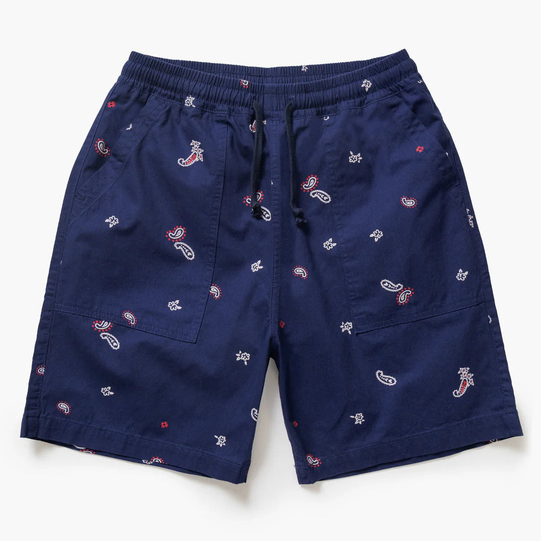 Service Paisley Chef Shorts - Royal