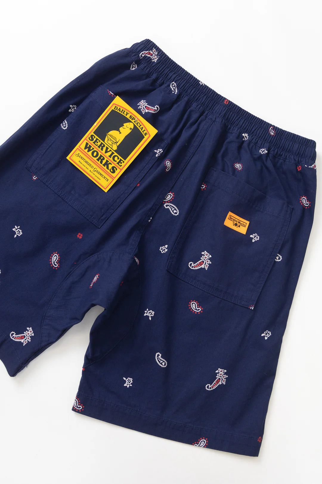 Service Paisley Chef Shorts - Royal