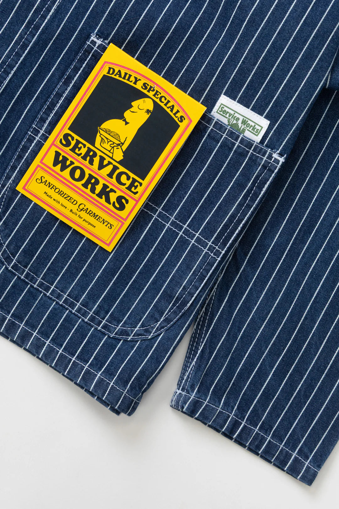 Service Works Pinstripe Denim Coverall 2.0 - Indigo