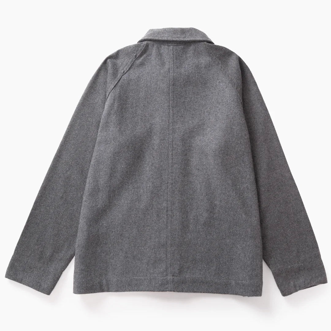 Service Works Flannel FOH Overshirt - Charcoal
