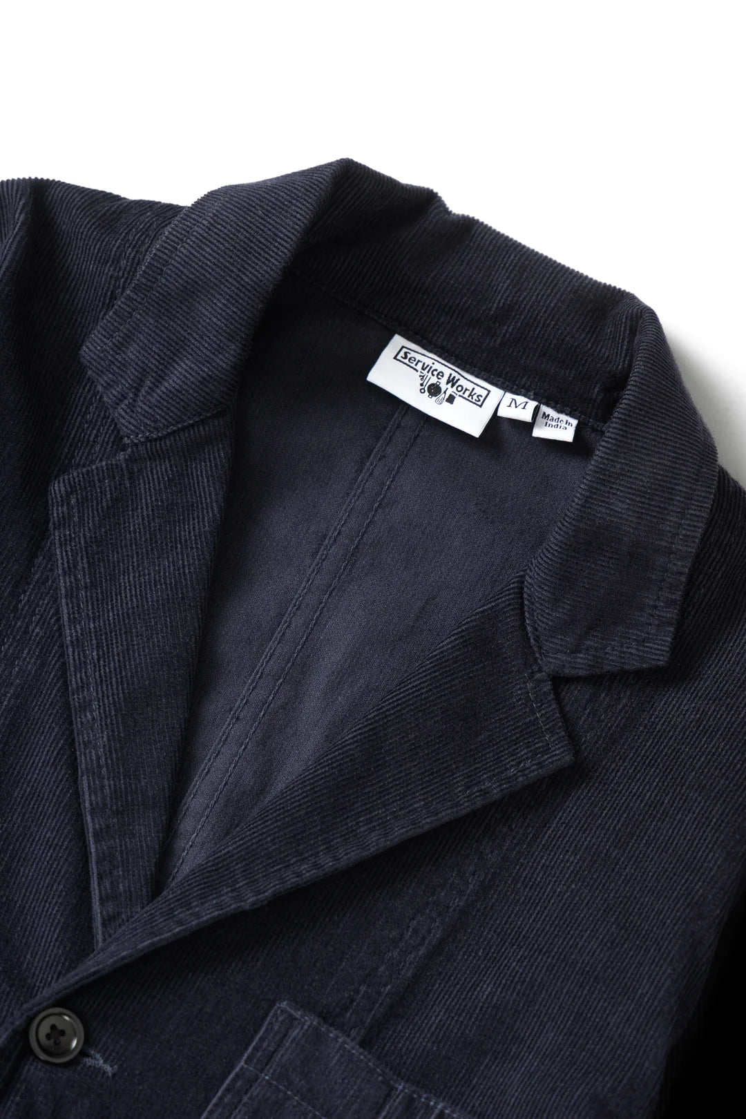 Service Works Fine Cord Server Suit Jacket - Dark Navy