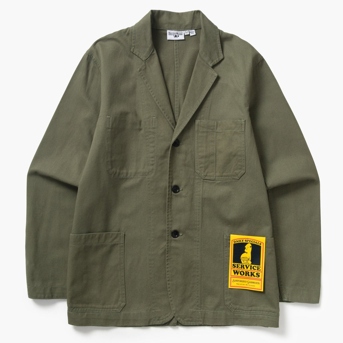 Service Works Twill Server Suit Jacket - Olive