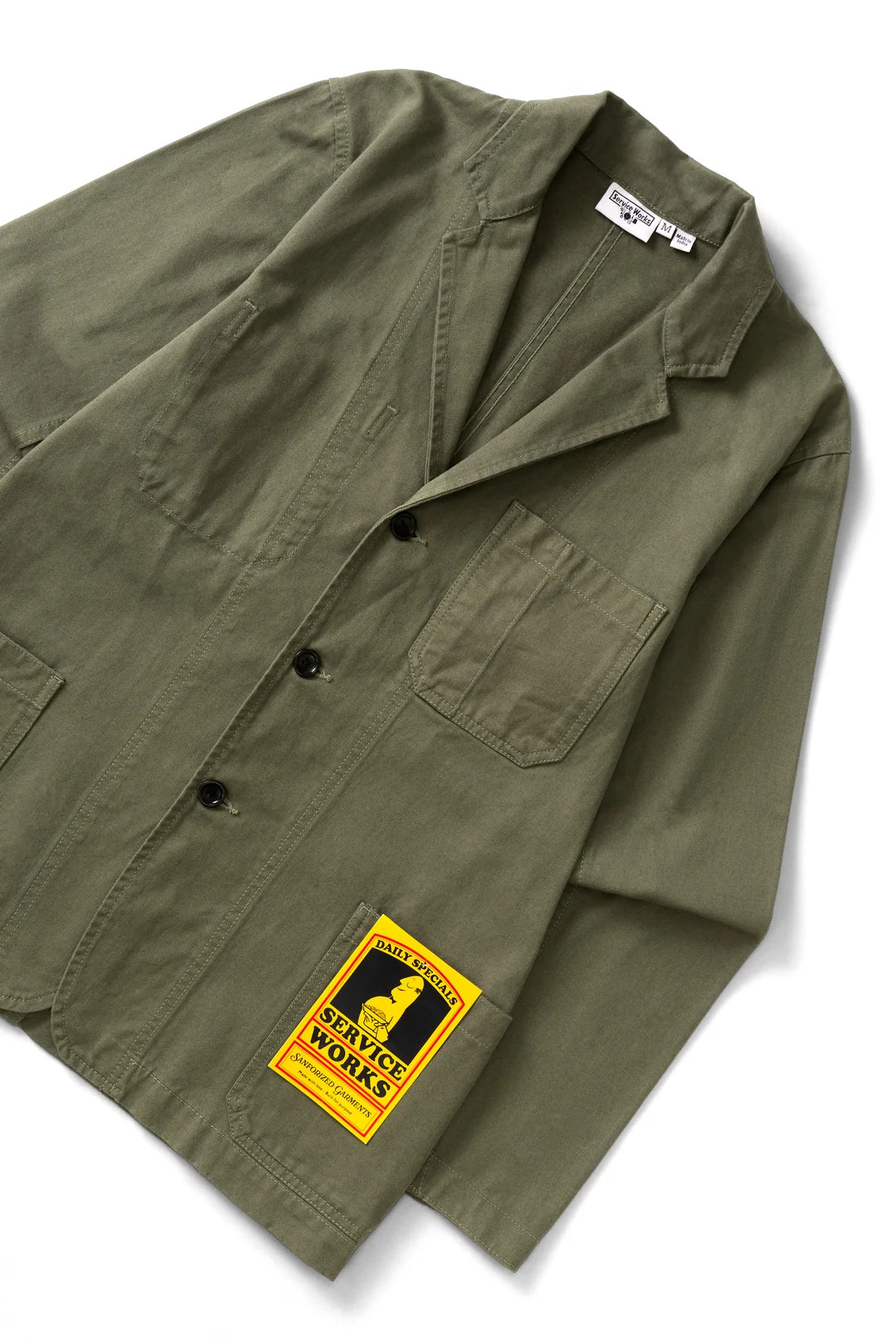 Service Works Twill Server Suit Jacket - Olive
