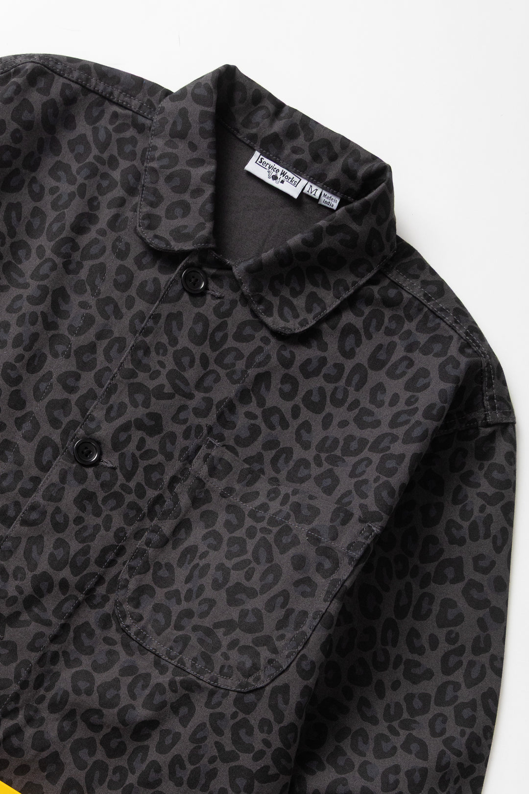 Service Works Patterened Easy Chef Shirt - Black Leopard