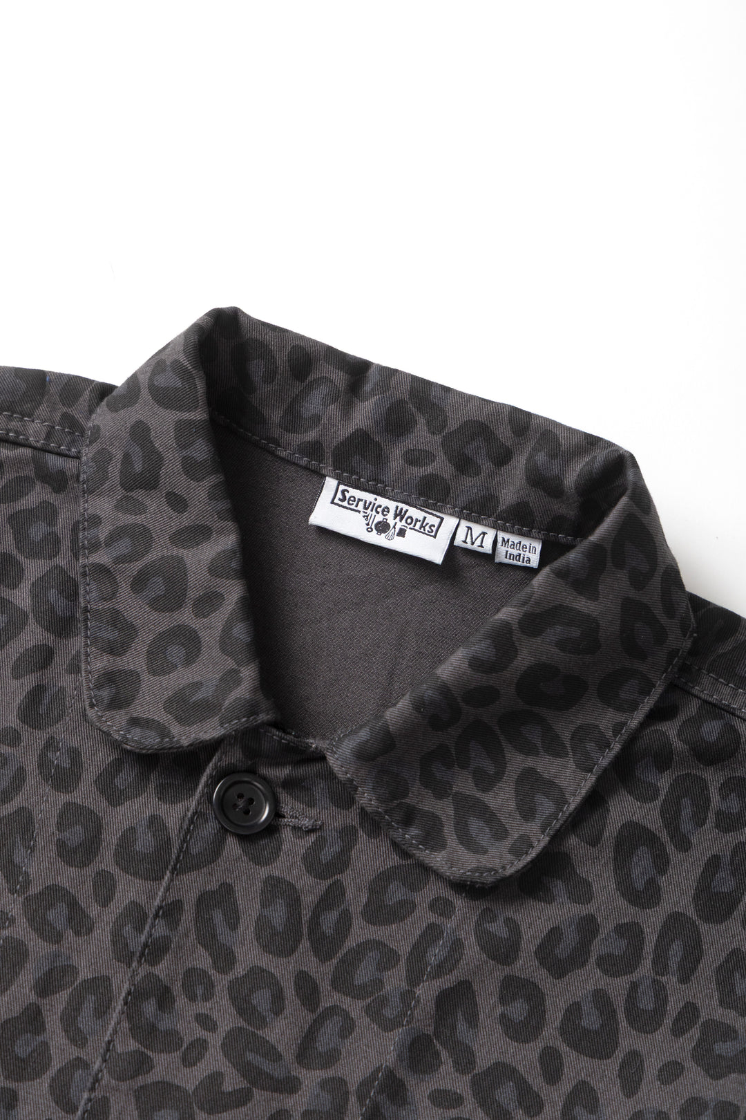 Service Works Patterened Easy Chef Shirt - Black Leopard