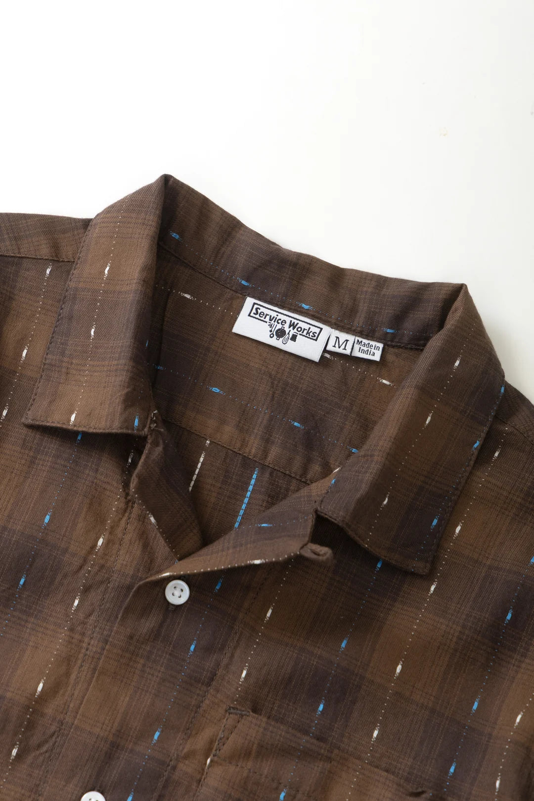 Service Works Drag Stitch Resort Shirt - Brown