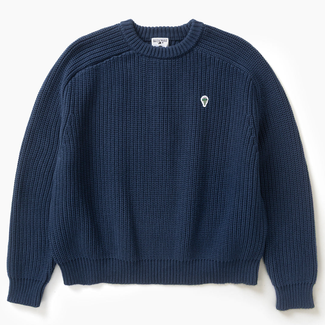 Service Works Artichoke Chunky Knit - Navy