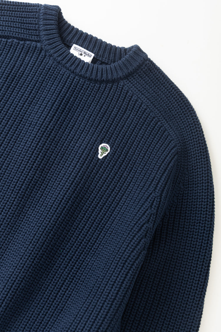 Service Works Artichoke Chunky Knit - Navy