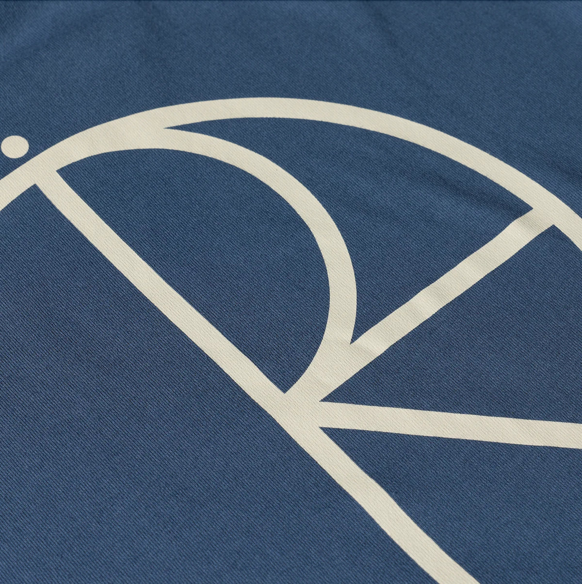 Polar Contrast T-Shirt - Stroke Logo / Grey Blue