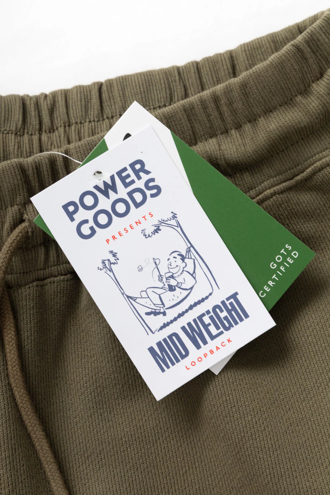 Power Goods Loopback Sweat Shorts - Olive