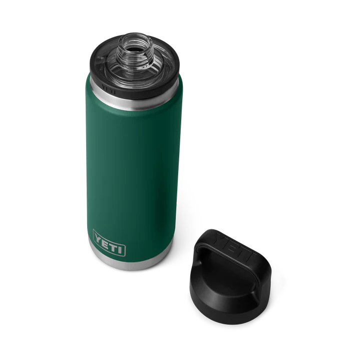 Yeti Rambler 26oz Chug Bottle - Black Forest Green