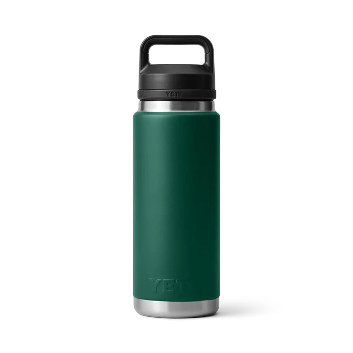 Yeti Rambler 26oz Chug Bottle - Black Forest Green