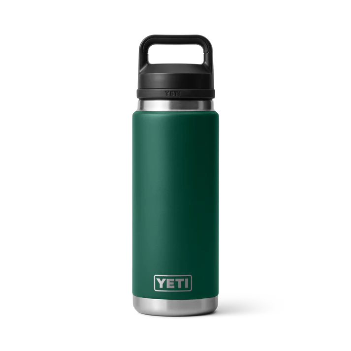 Yeti Rambler 26oz Chug Bottle - Black Forest Green