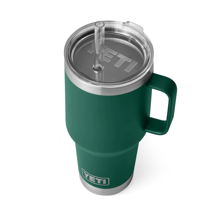 Yeti Rambler 35oz Straw Mug - Black Forest Green