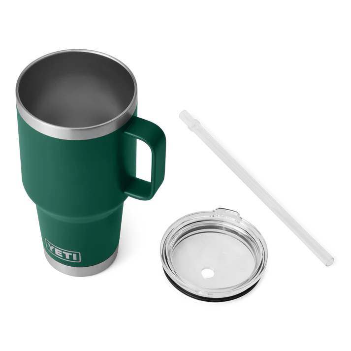 Yeti Rambler 35oz Straw Mug - Black Forest Green