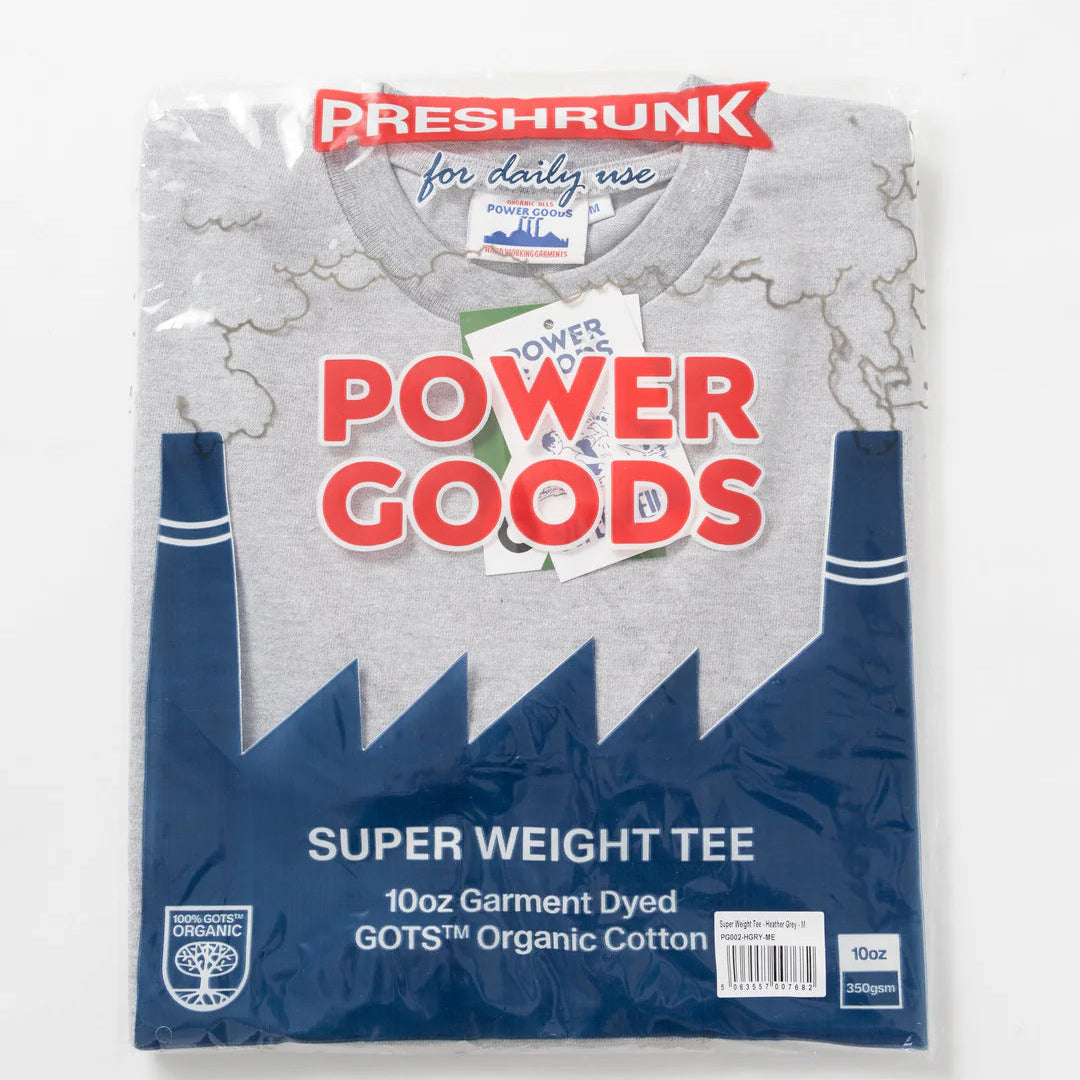 Power Goods Super Weight T-Shirt - Heather Grey