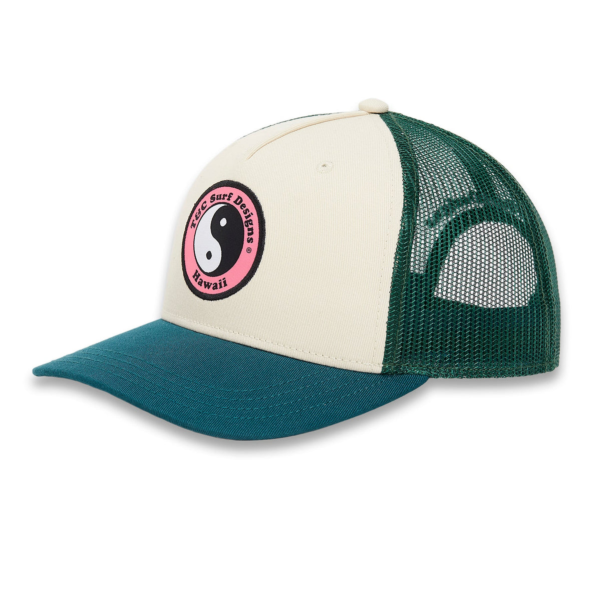 T&amp;C YY Trucker Cap - Green Sea / Pink