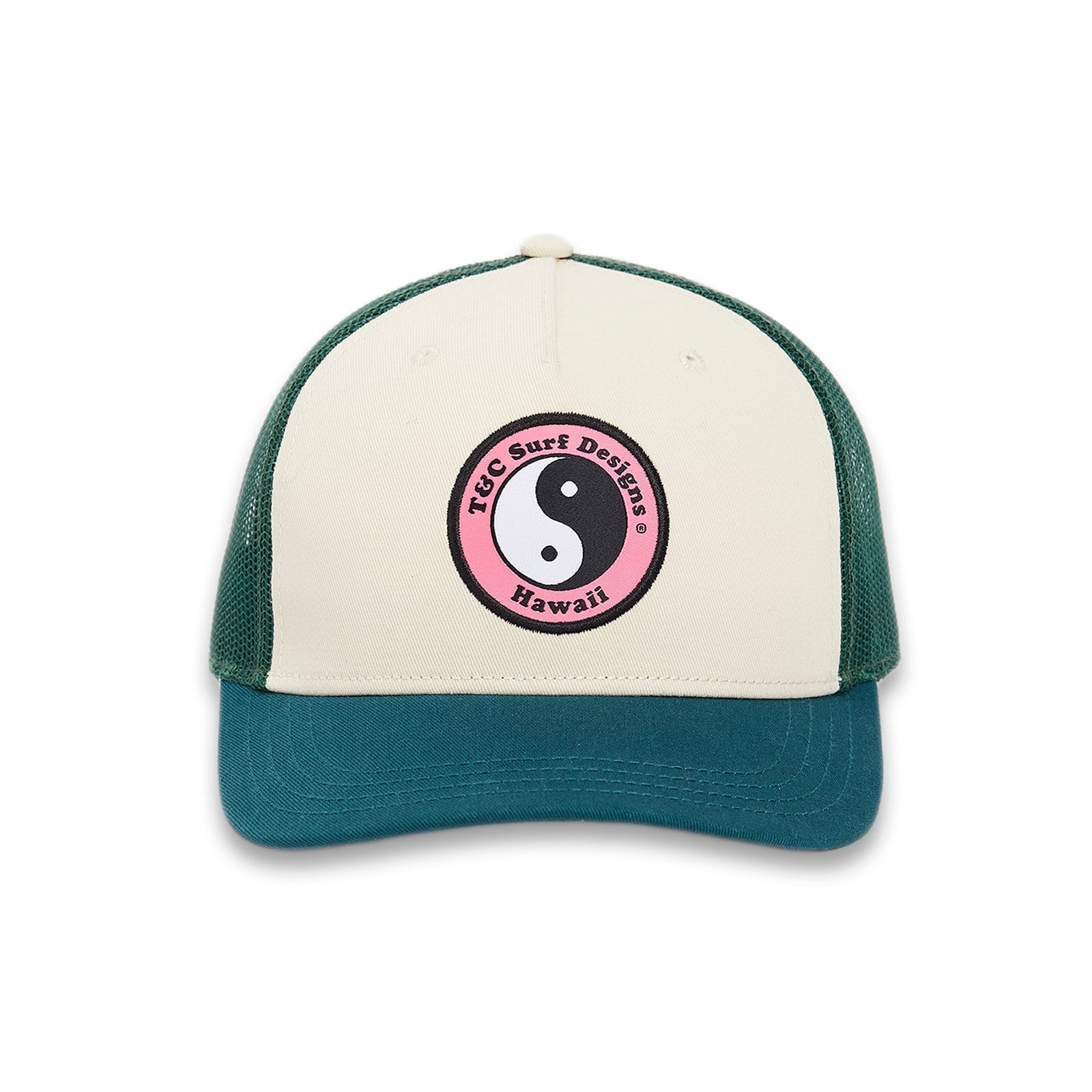 T&C YY Trucker Cap - Green Sea / Pink