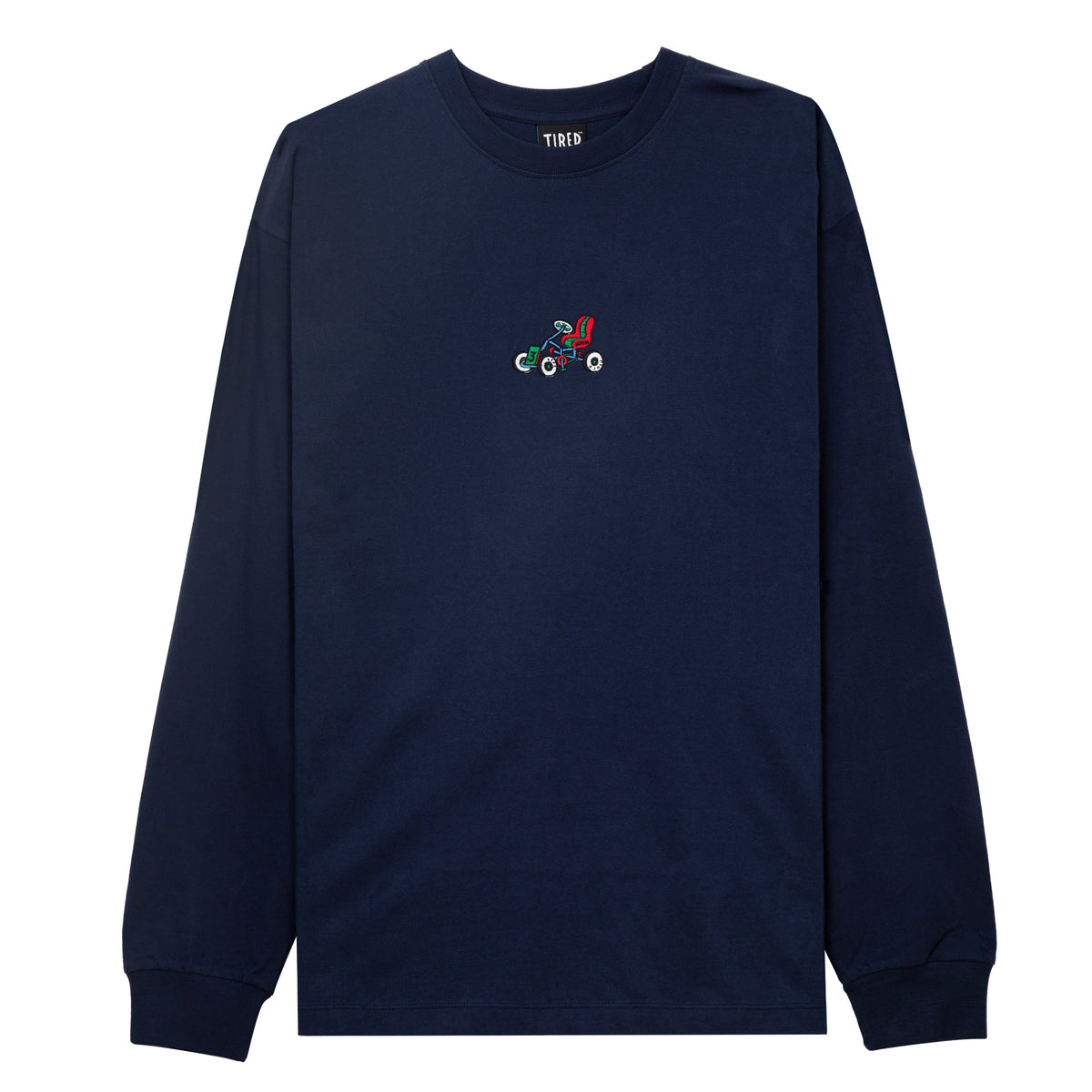 Tired Semi Tired LS T-Shirt - Navy