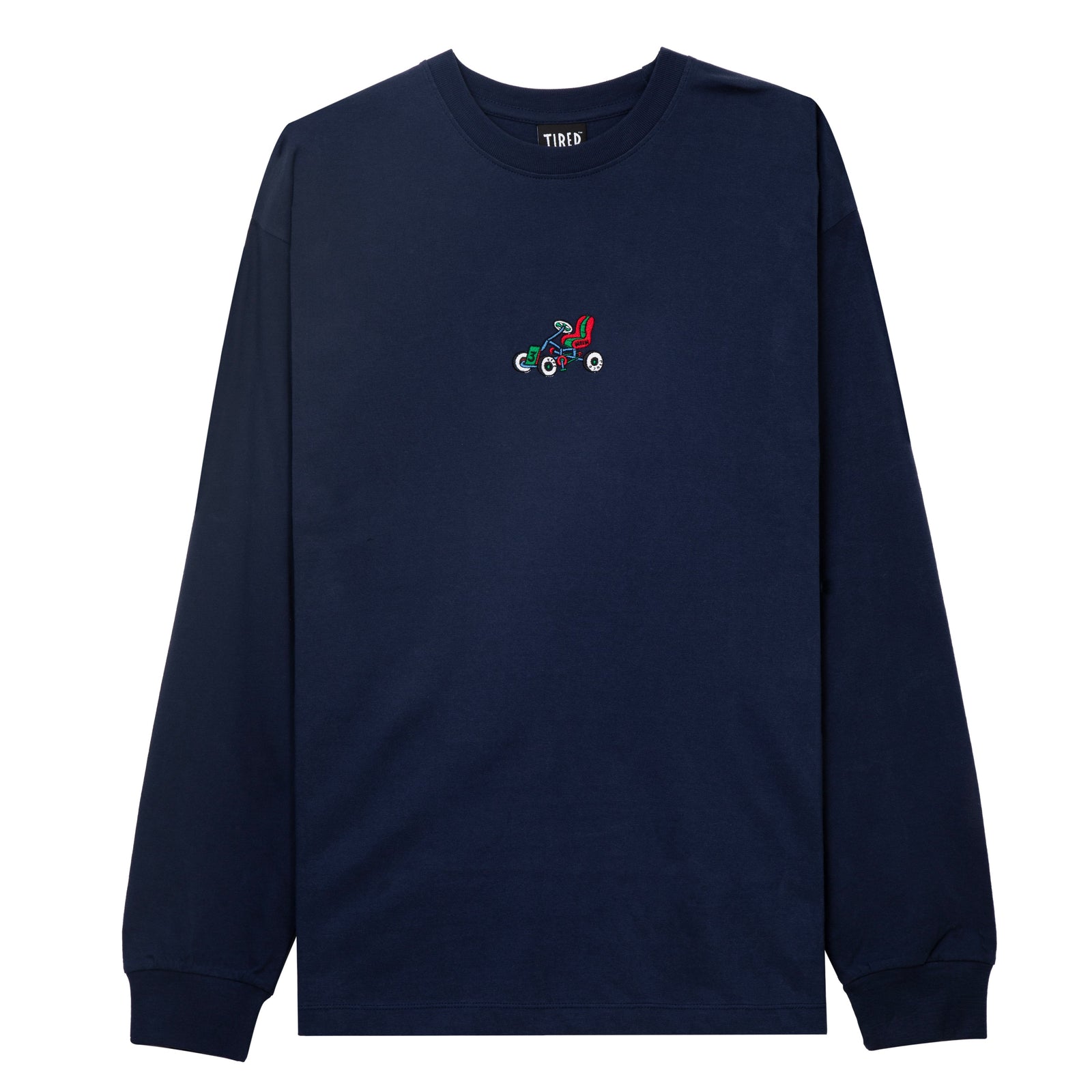 Tired Semi Tired LS T-Shirt - Navy