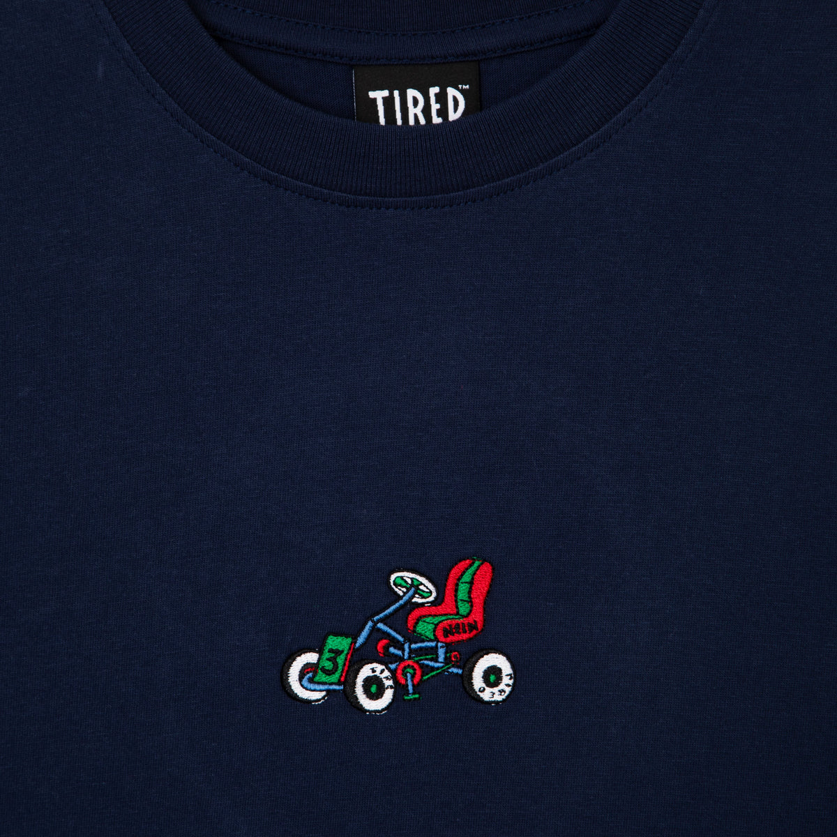 Tired Semi Tired LS T-Shirt - Navy