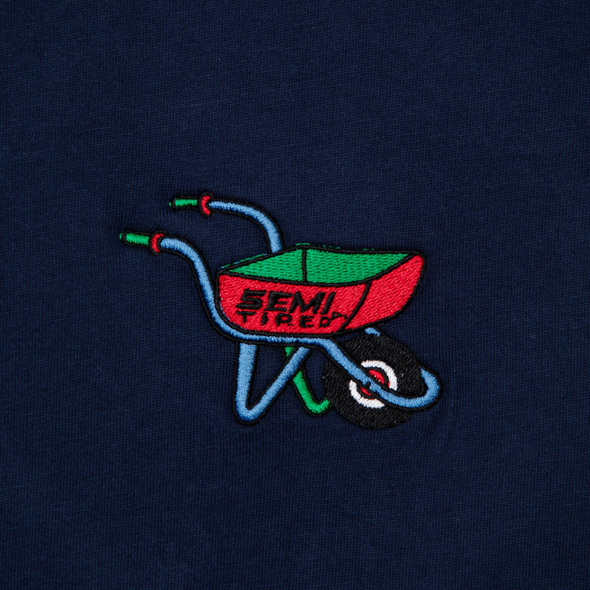 Tired Semi Tired LS T-Shirt - Navy