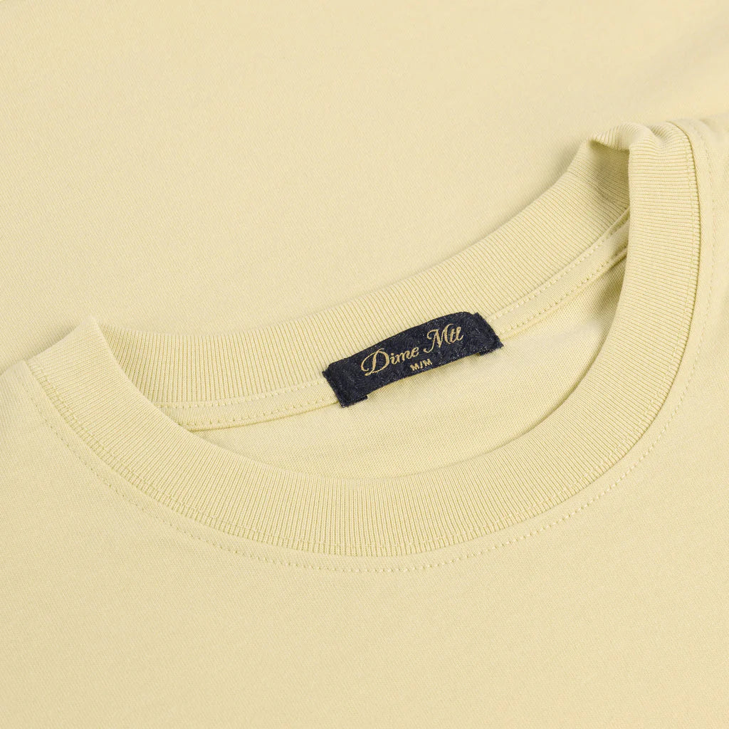 Dime Cursive Small Logo T-Shirt - Cloud Cream