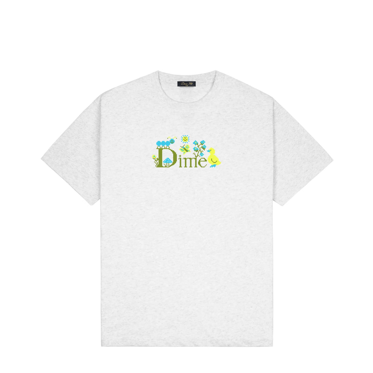 Dime Cross Stitch T-Shirt - Ash