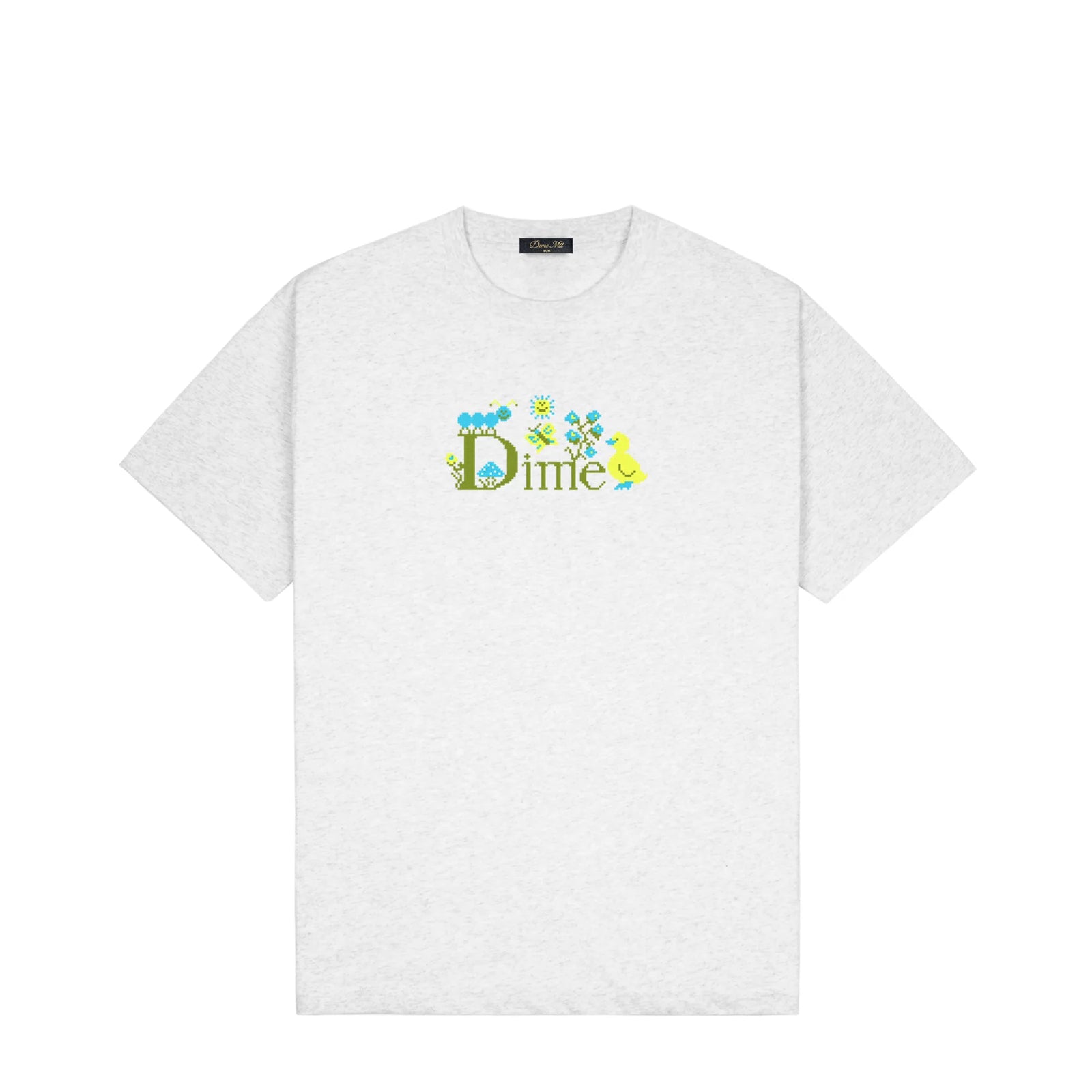 Dime Cross Stitch T-Shirt - Ash