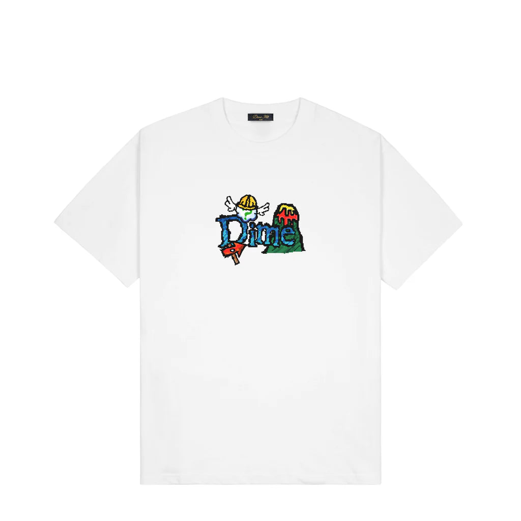 Dime Fuzzy T-Shirt - White