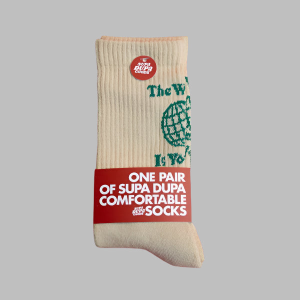 Supa Dupa Socks - The World Is Yours