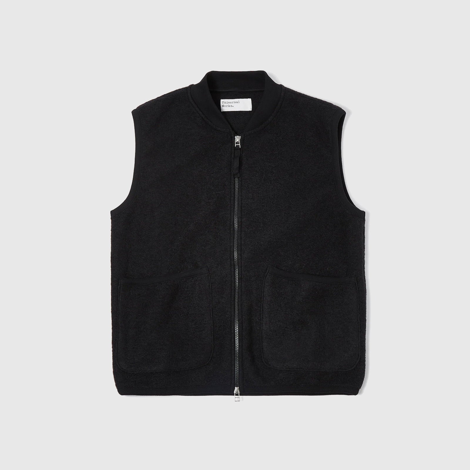 Universal Works Zip Waistcoat - Black
