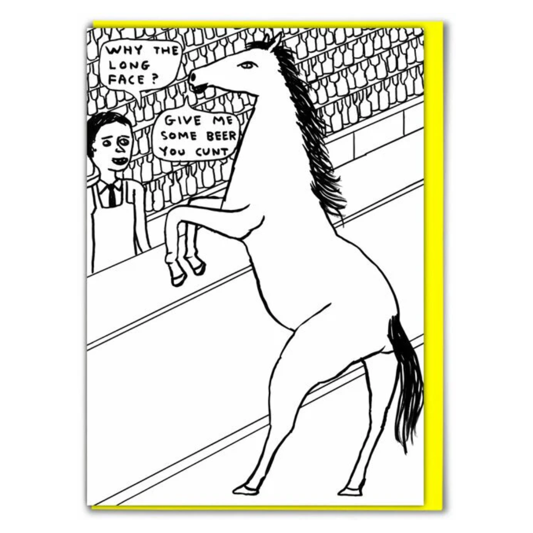 David Shrigley Cards - Why Long Face
