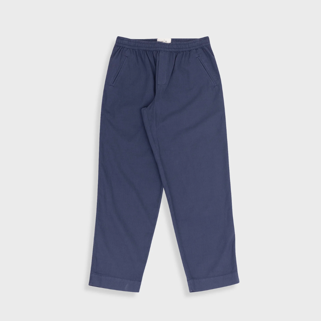 Folk Drawcord Assembly Pant - Navy Mini Stripe