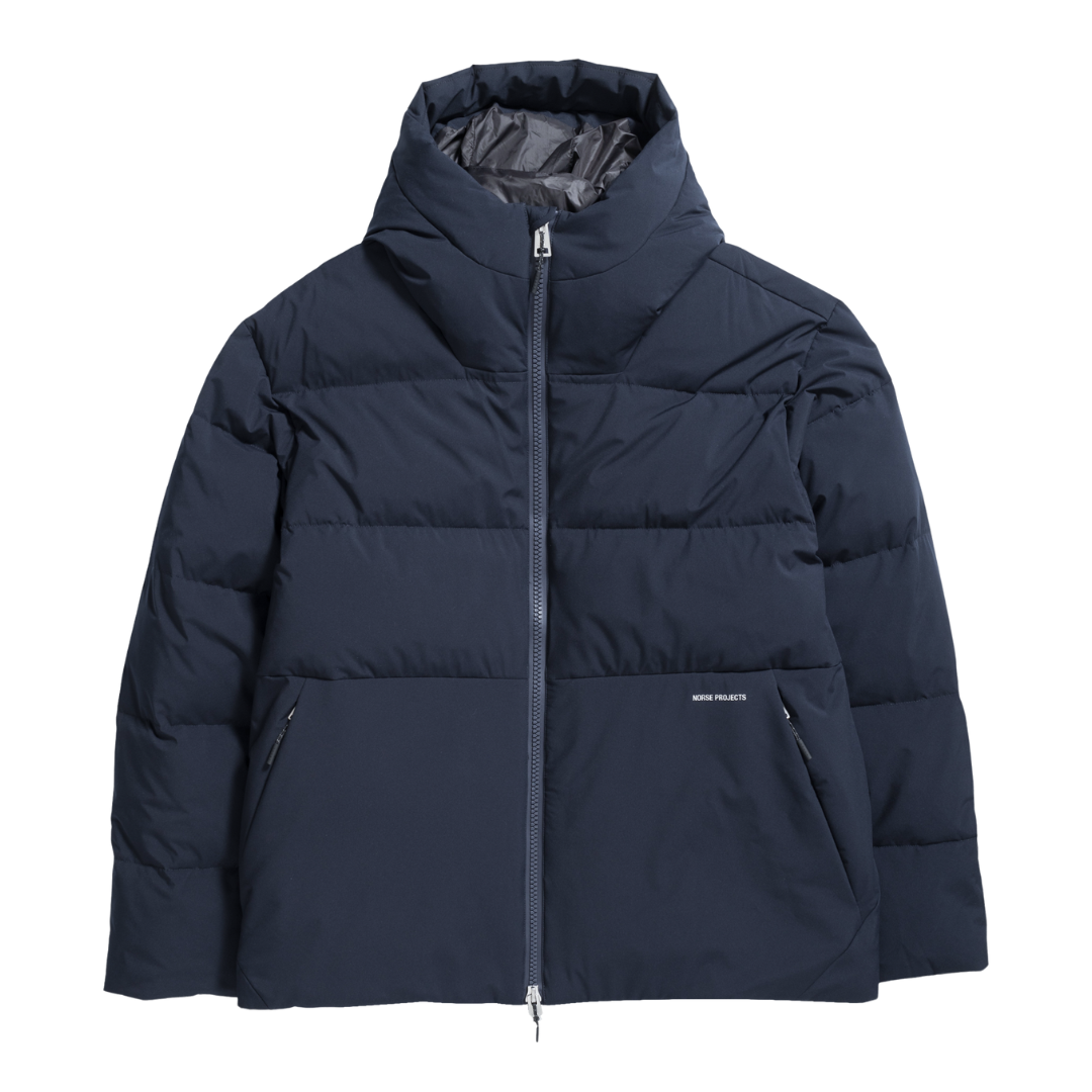 Norse Projects Asger 2.0 Down Jacket - Dark Navy