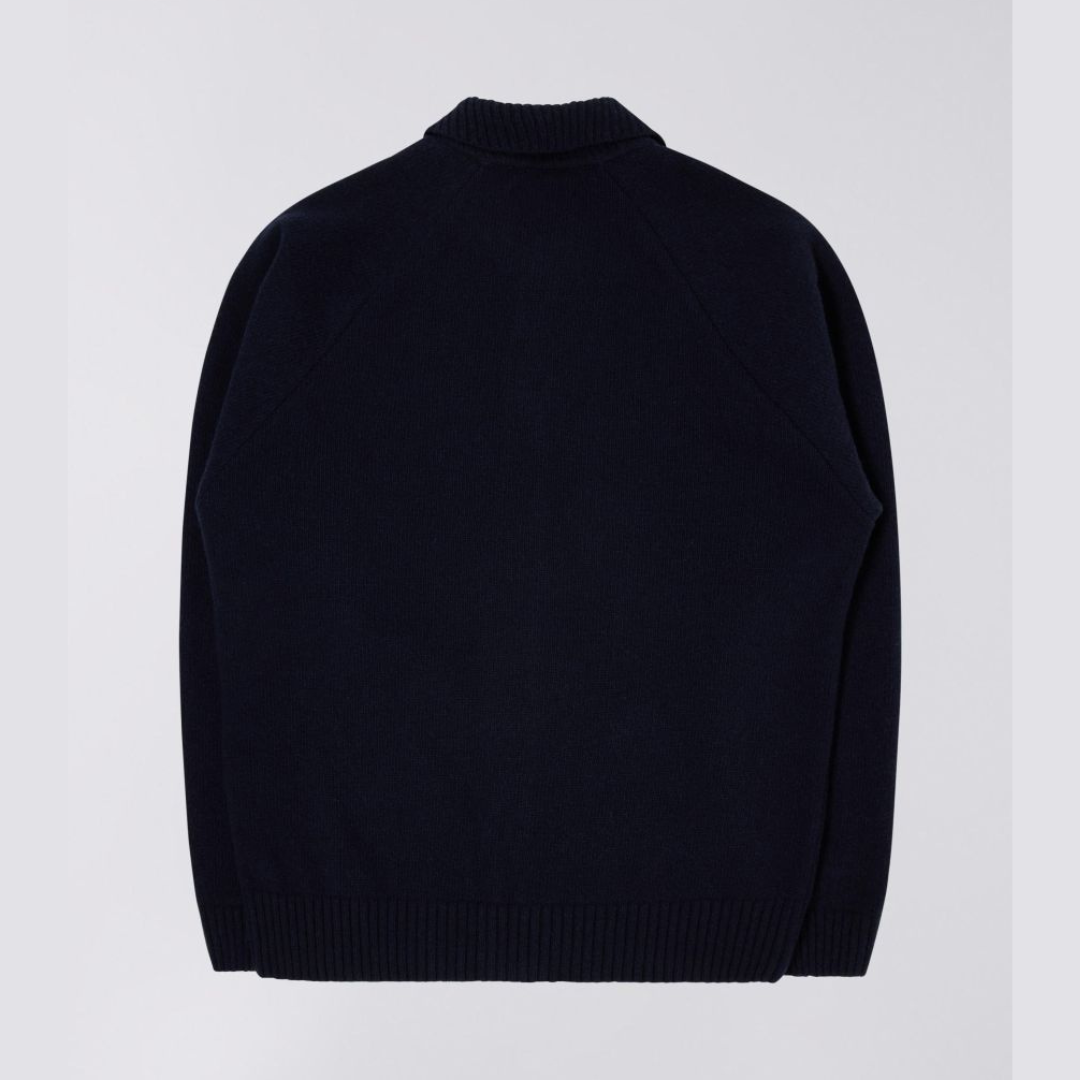 Edwin Mars Polo Cardigan Knit - Navy